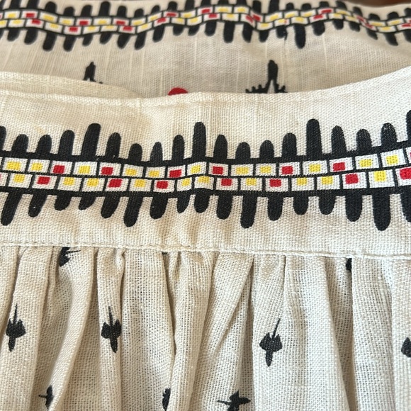 60s 70s Vintage OOAK Handmade Flying Geese Skirt XS - Picture 7 of 11